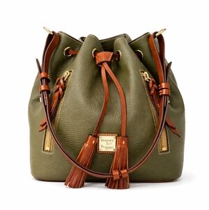 Dooney & Bourke Olive Cooper Leather Bucket Bag